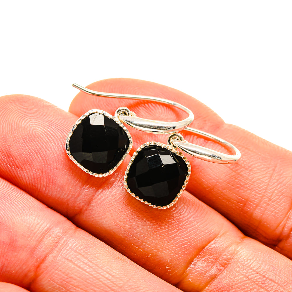 Black Onyx Earrings handcrafted by Anasilvercos - EARR413316