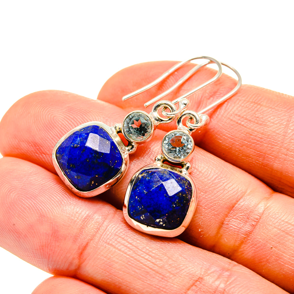 Lapis Lazuli Earrings handcrafted by Anasilvercos - EARR413331