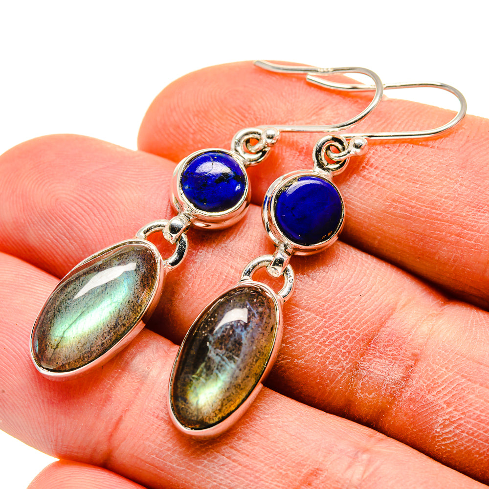 Labradorite Earrings handcrafted by Anasilvercos - EARR413352