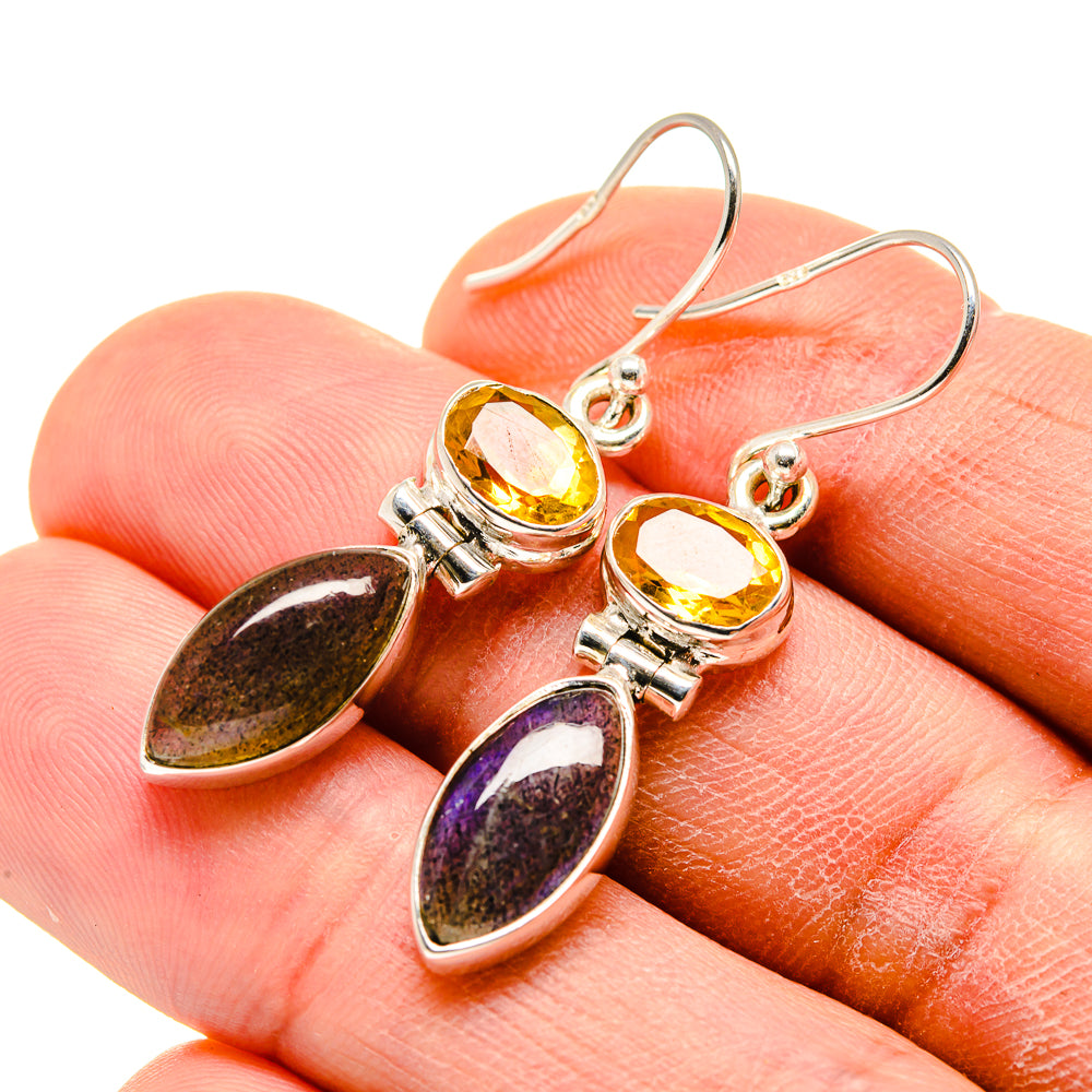 Labradorite Earrings handcrafted by Anasilvercos - EARR413363