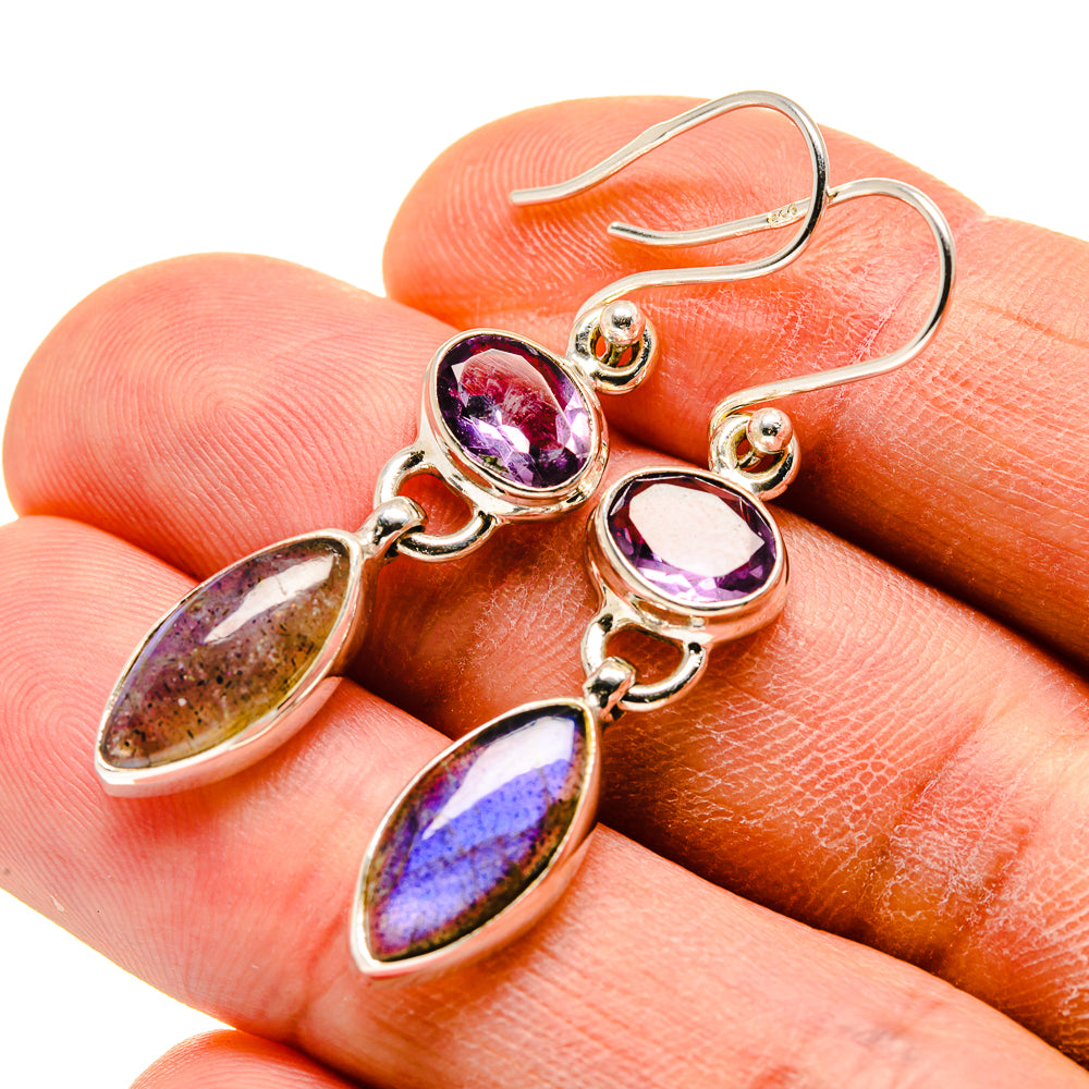 Labradorite Earrings handcrafted by Anasilvercos - EARR413367