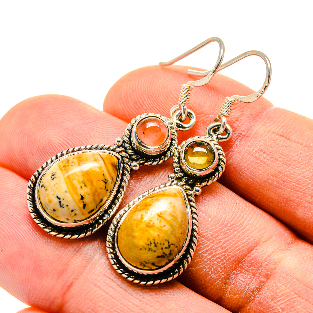 Ocean Jasper Earrings handcrafted by Anasilvercos - EARR413369
