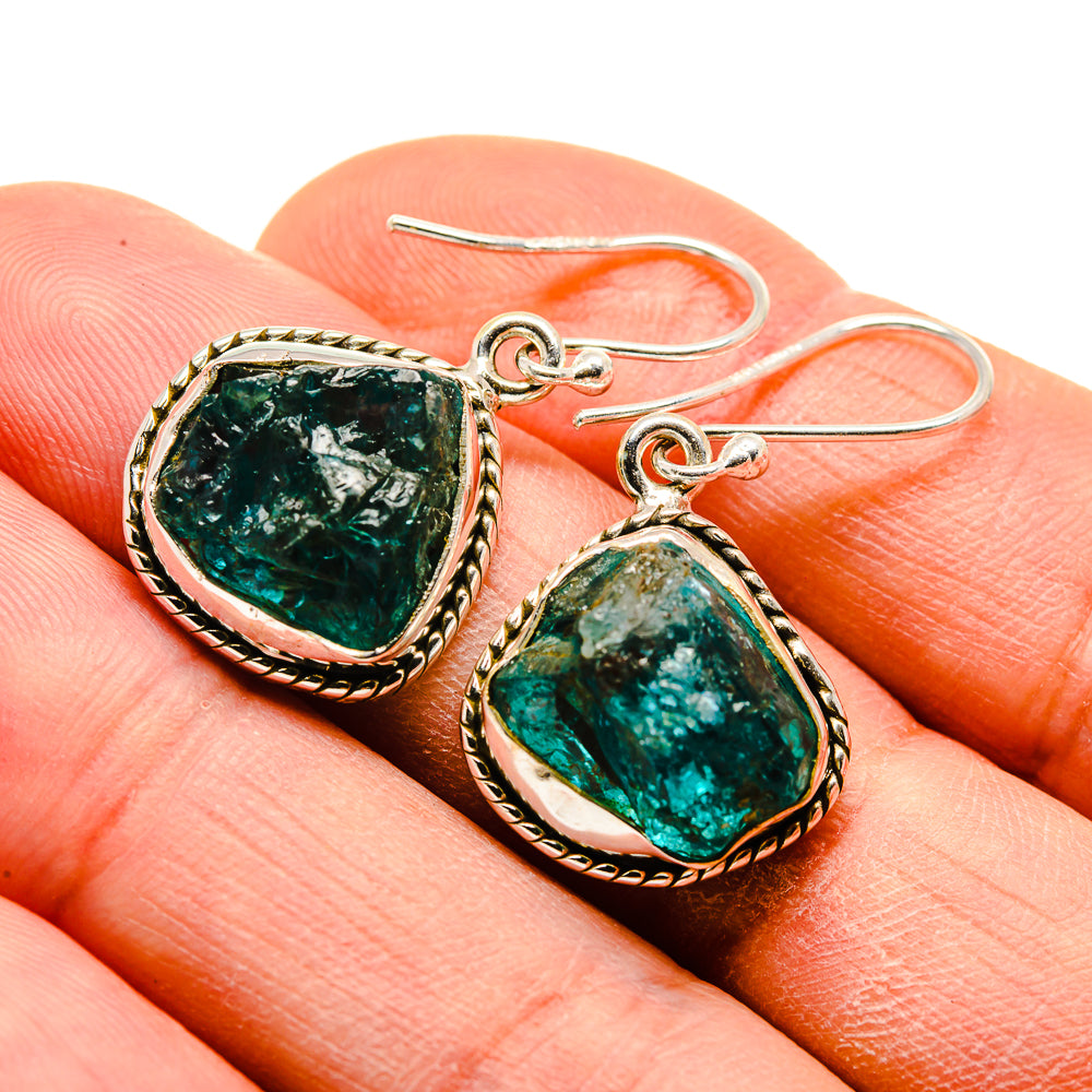 Green Fluorite Earrings handcrafted by Anasilvercos - EARR413388