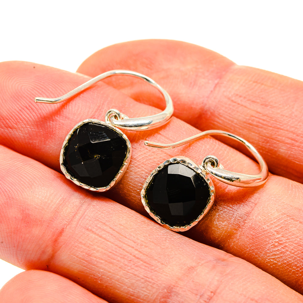 Black Onyx Earrings handcrafted by Anasilvercos - EARR413397