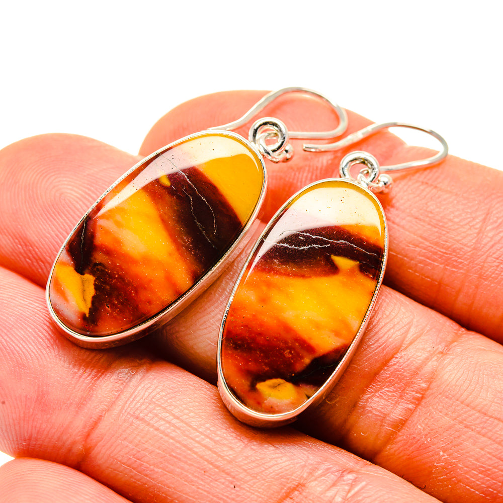 Mookaite Earrings handcrafted by Anasilvercos - EARR413418