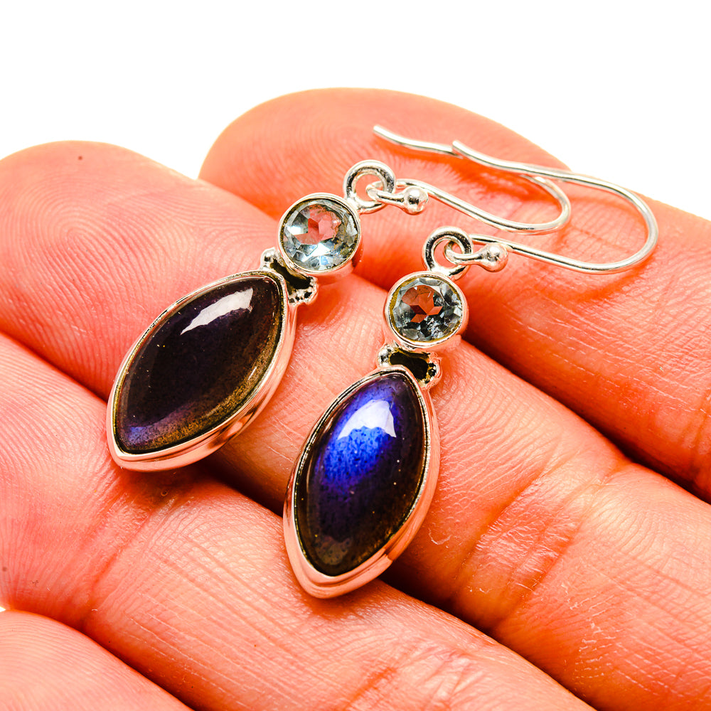 Labradorite Earrings handcrafted by Anasilvercos - EARR413420