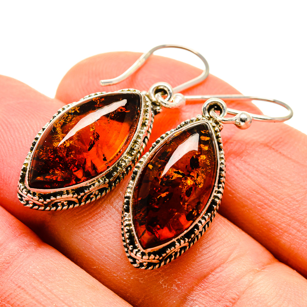 Baltic Amber Earrings handcrafted by Anasilvercos - EARR413429