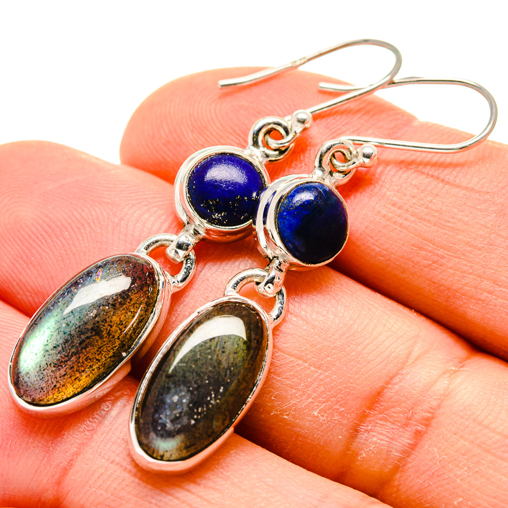 Labradorite Earrings handcrafted by Anasilvercos - EARR413444