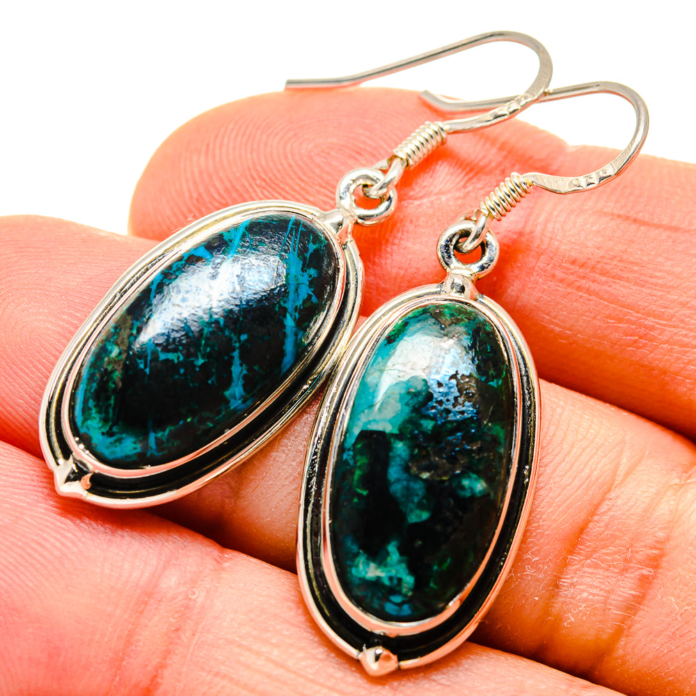 Shattuckite Earrings handcrafted by Anasilvercos - EARR413445