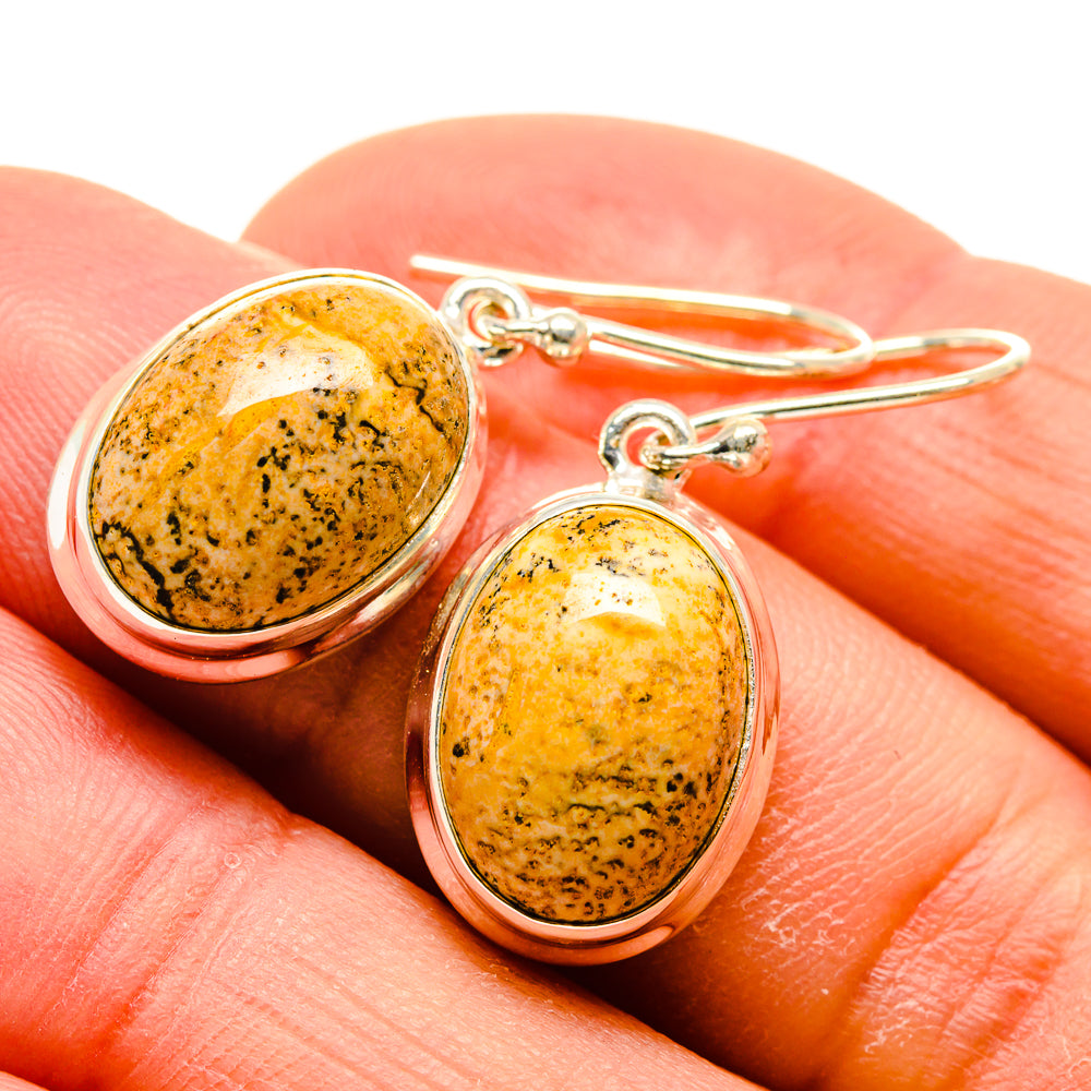 Picture Jasper Earrings handcrafted by Anasilvercos - EARR413453