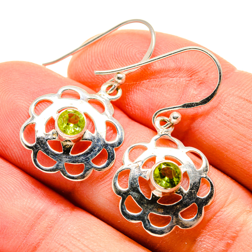 Peridot Earrings handcrafted by Anasilvercos - EARR413455