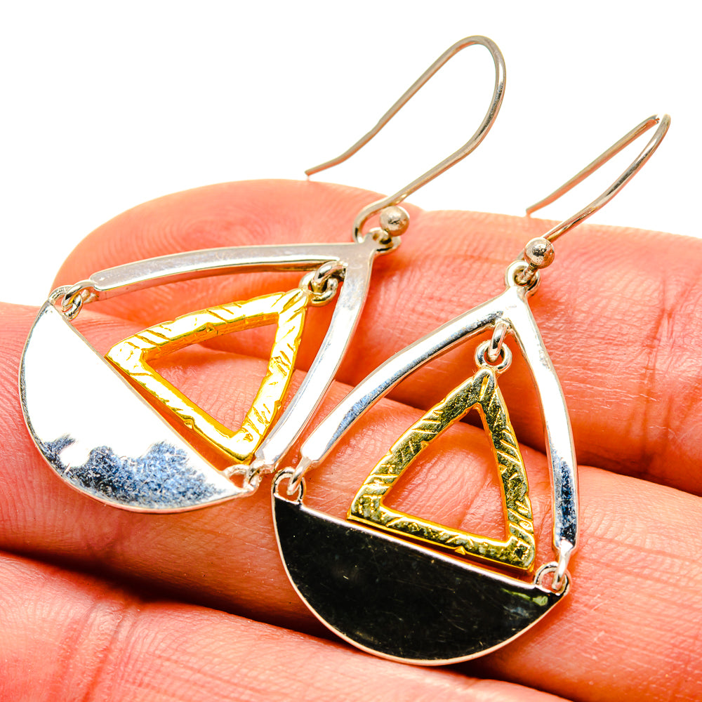 Triangle Earrings handcrafted by Anasilvercos - EARR413492