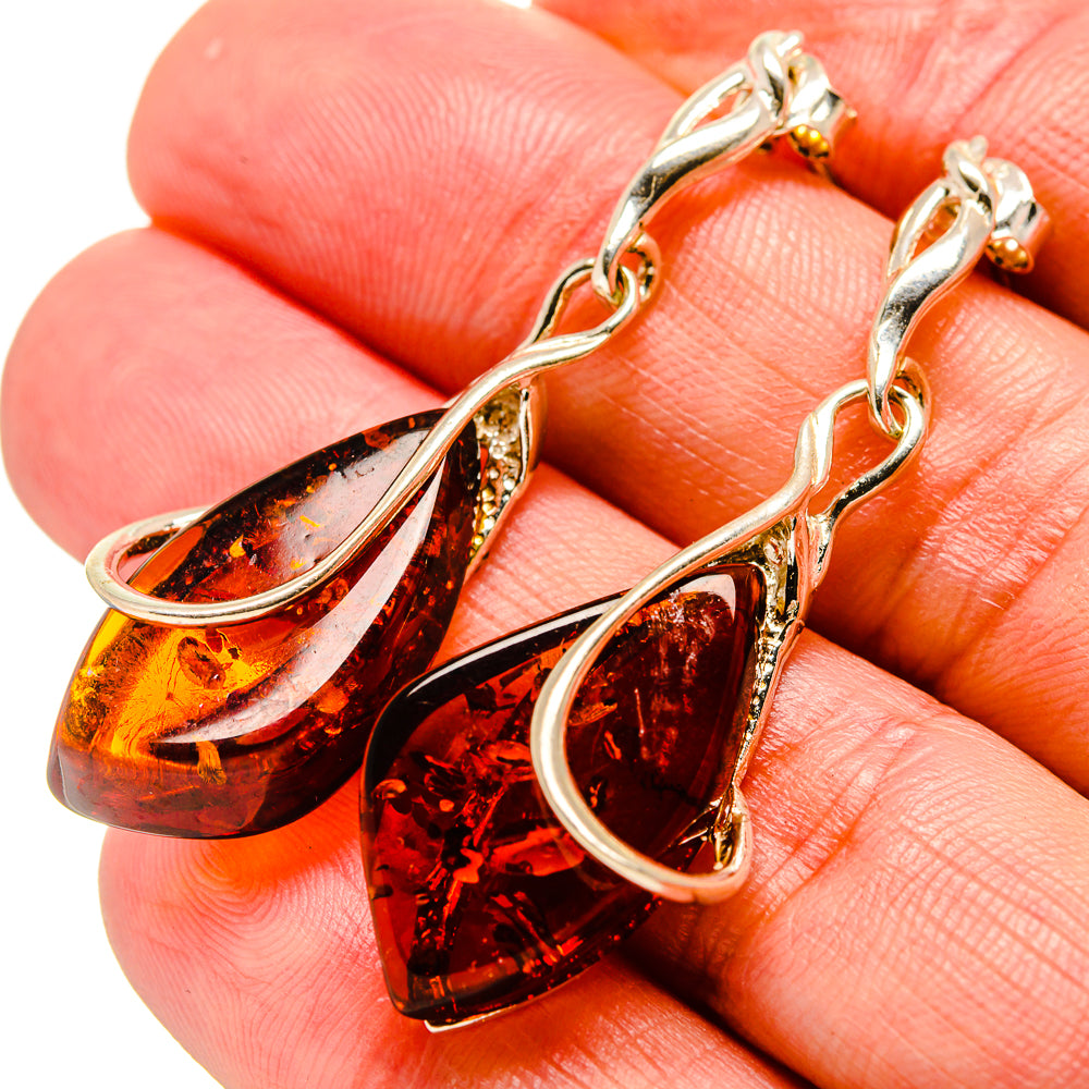 Baltic Amber Earrings handcrafted by Anasilvercos - EARR413507