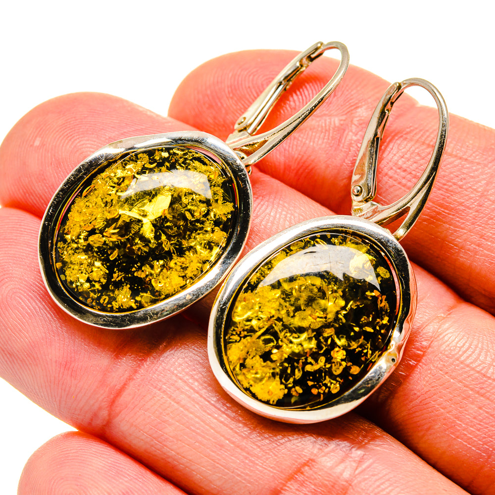 Baltic Amber Earrings handcrafted by Anasilvercos - EARR413510