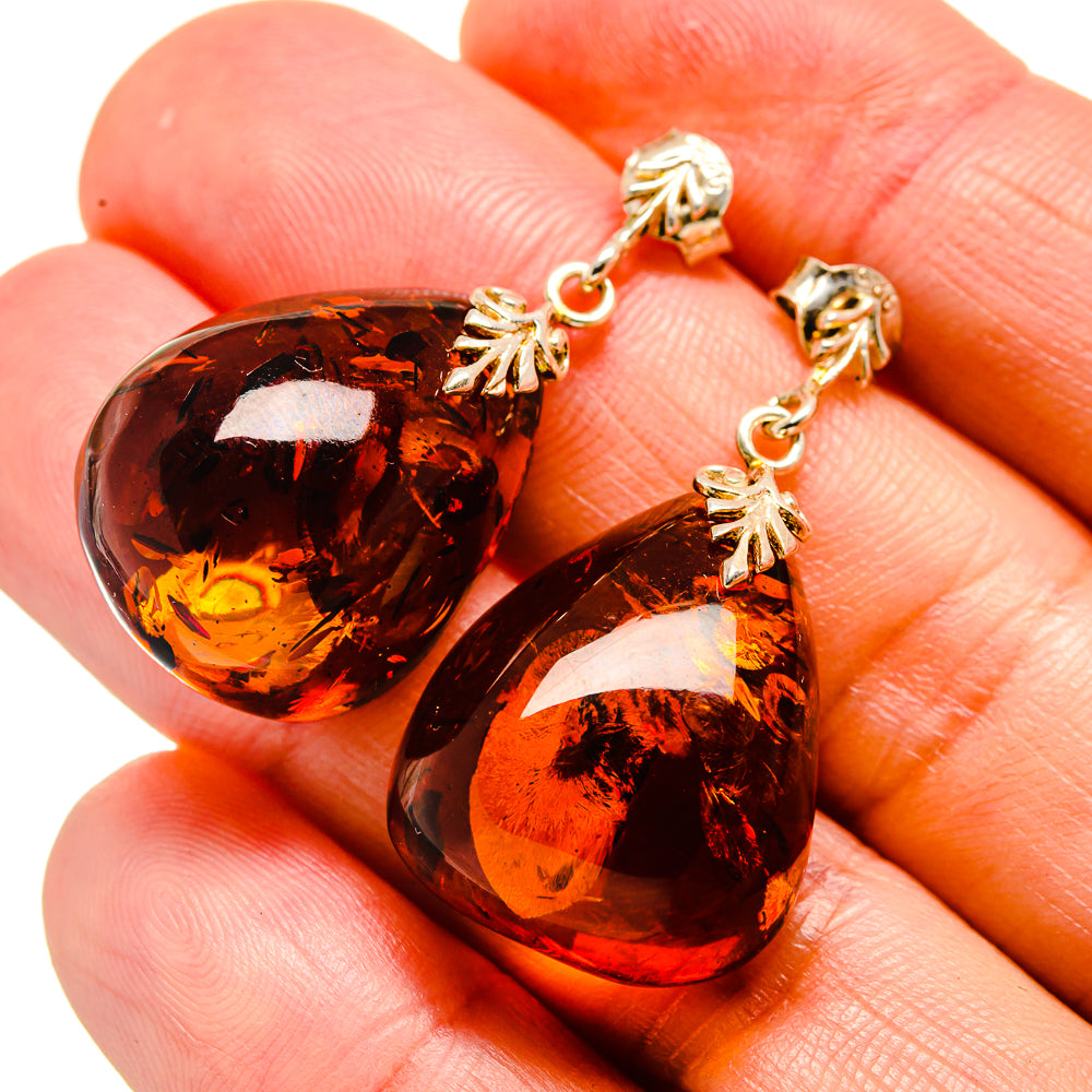 Baltic Amber Earrings handcrafted by Anasilvercos - EARR413511