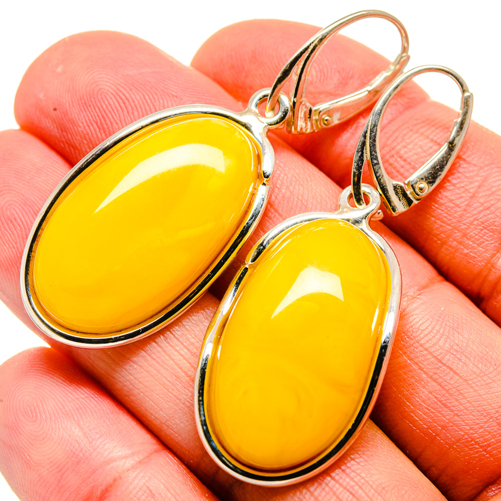 Baltic Amber Earrings handcrafted by Anasilvercos - EARR413513