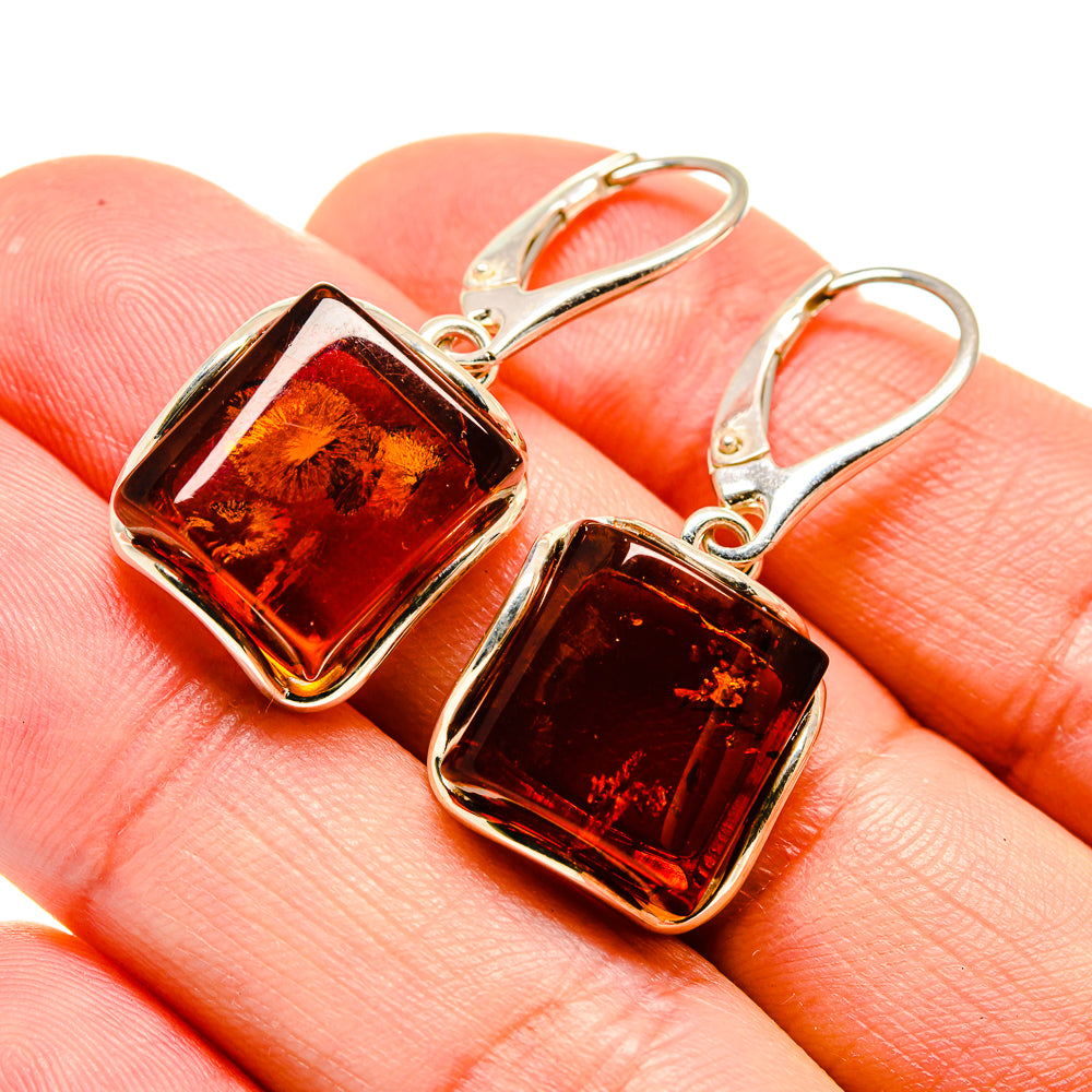 Baltic Amber Earrings handcrafted by Anasilvercos - EARR413514