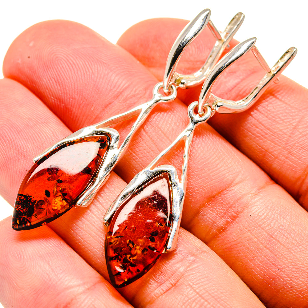 Baltic Amber Earrings handcrafted by Anasilvercos - EARR413517