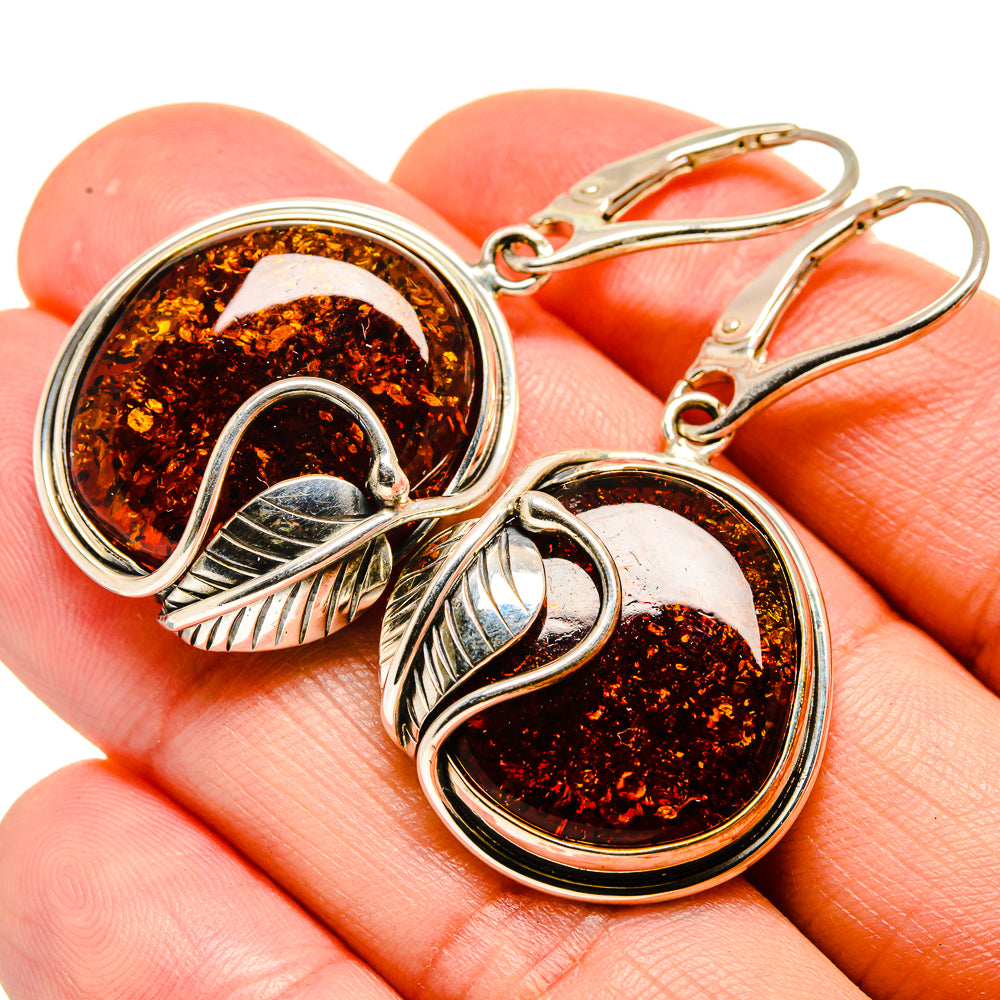Baltic Amber Earrings handcrafted by Anasilvercos - EARR413522