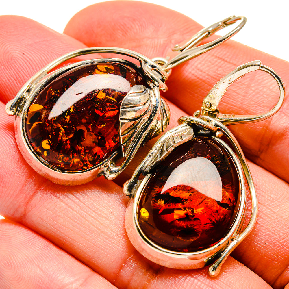 Baltic Amber Earrings handcrafted by Anasilvercos - EARR413523