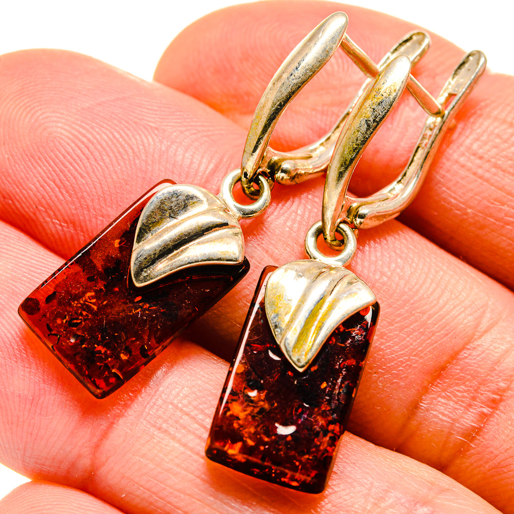Baltic Amber Earrings handcrafted by Anasilvercos - EARR413526