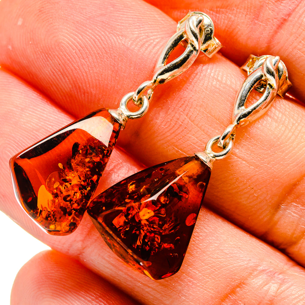 Baltic Amber Earrings handcrafted by Anasilvercos - EARR413528