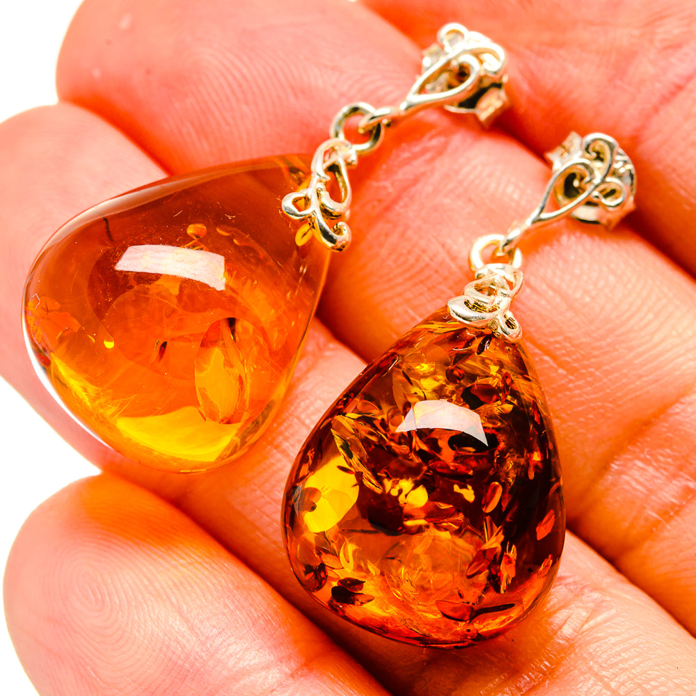 Baltic Amber Earrings handcrafted by Anasilvercos - EARR413533