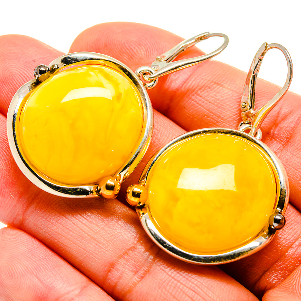 Baltic Amber Earrings handcrafted by Anasilvercos - EARR413534