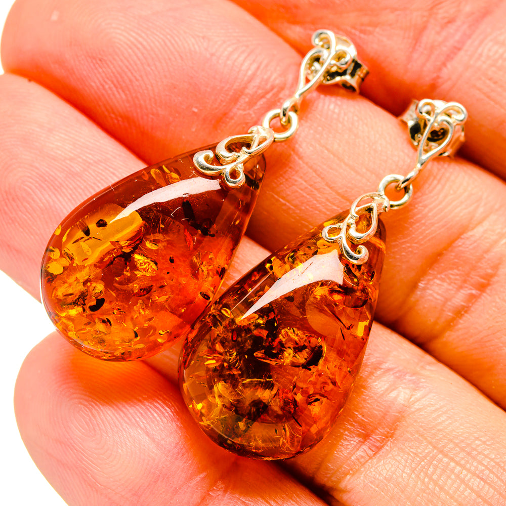Baltic Amber Earrings handcrafted by Anasilvercos - EARR413536