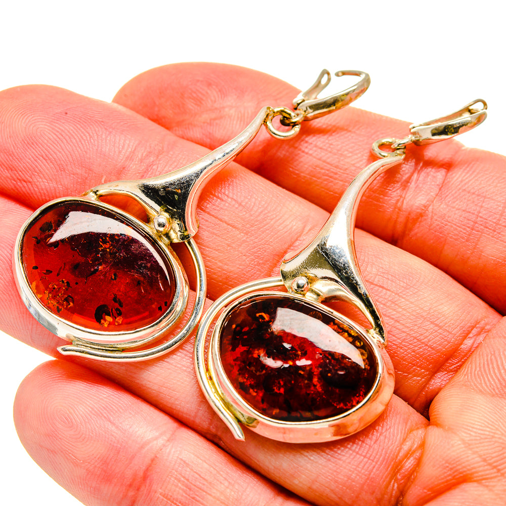 Baltic Amber Earrings handcrafted by Anasilvercos - EARR413541