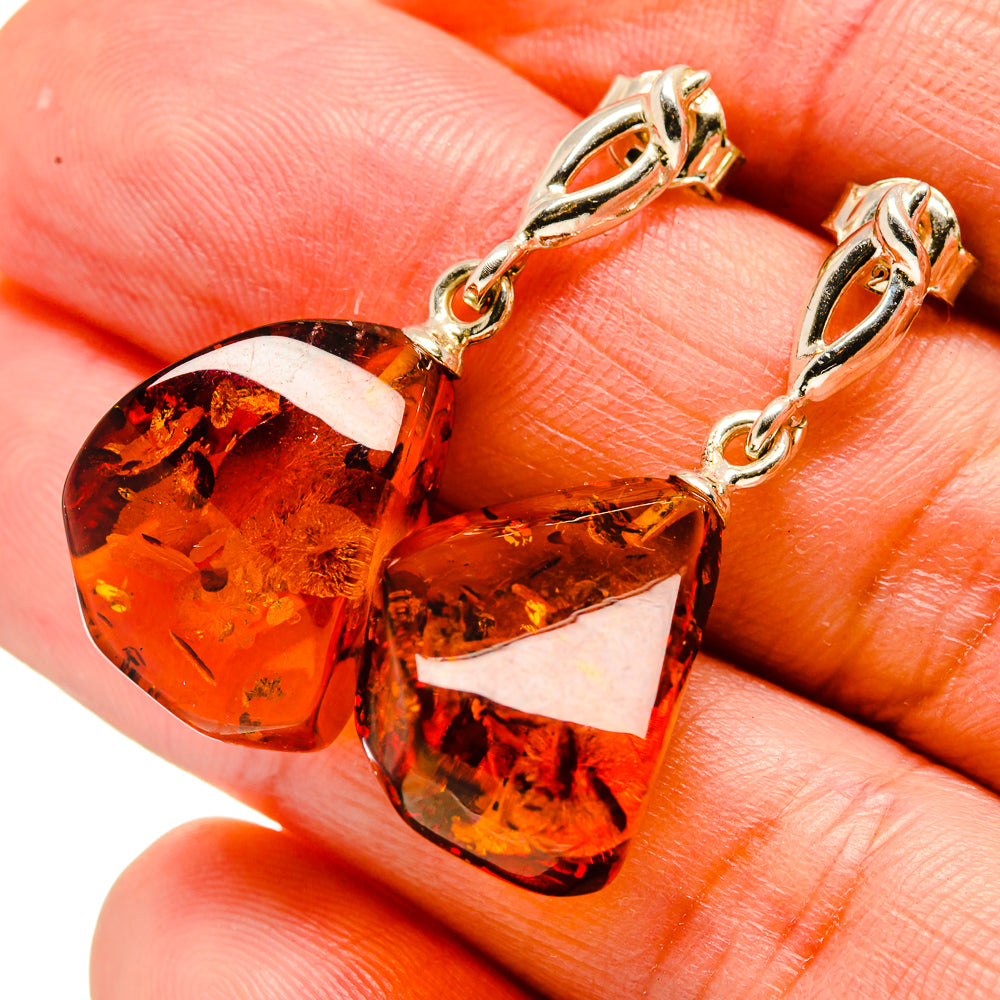 Baltic Amber Earrings handcrafted by Anasilvercos - EARR413556