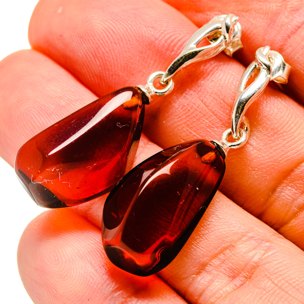 Baltic Amber Earrings handcrafted by Anasilvercos - EARR413564