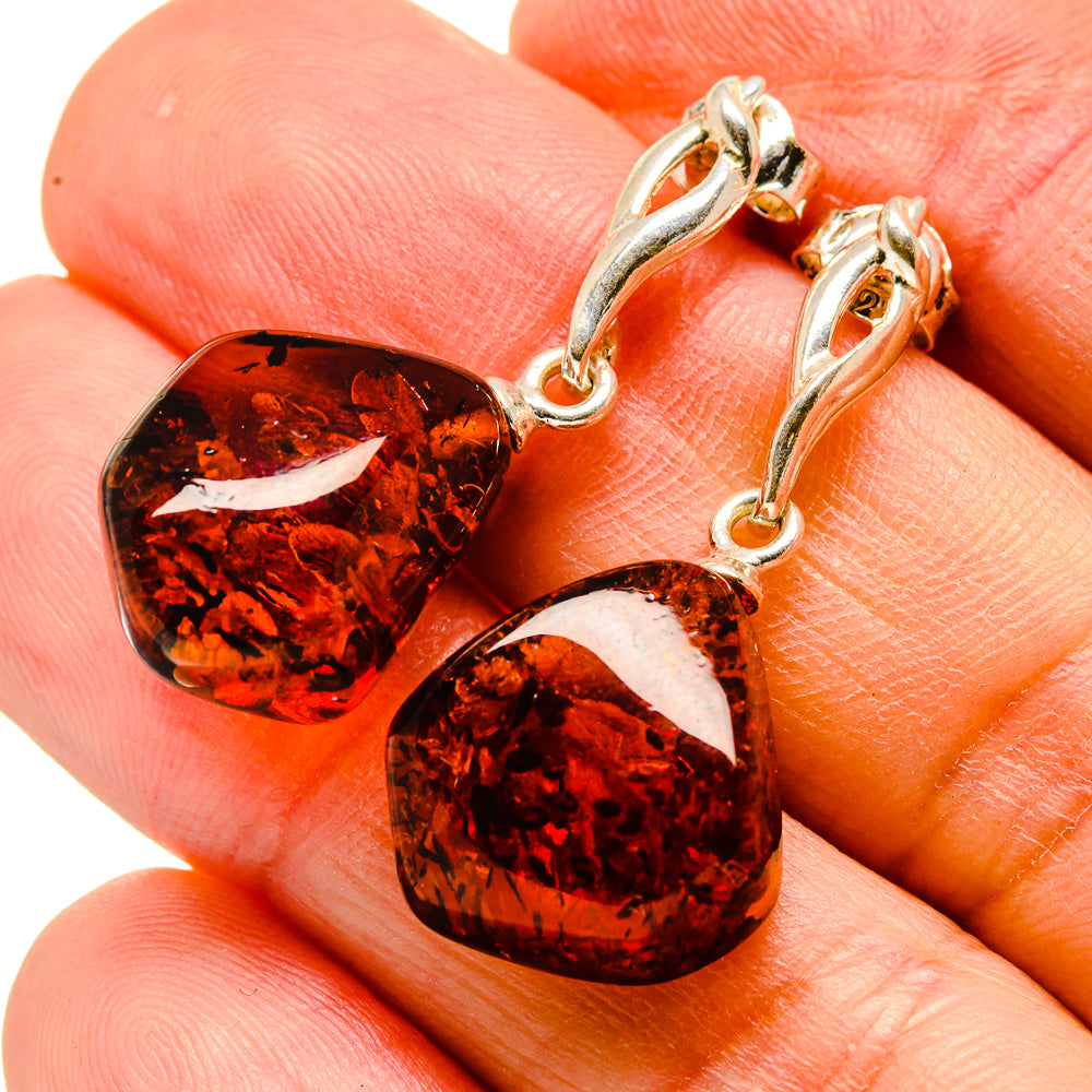 Baltic Amber Earrings handcrafted by Anasilvercos - EARR413566