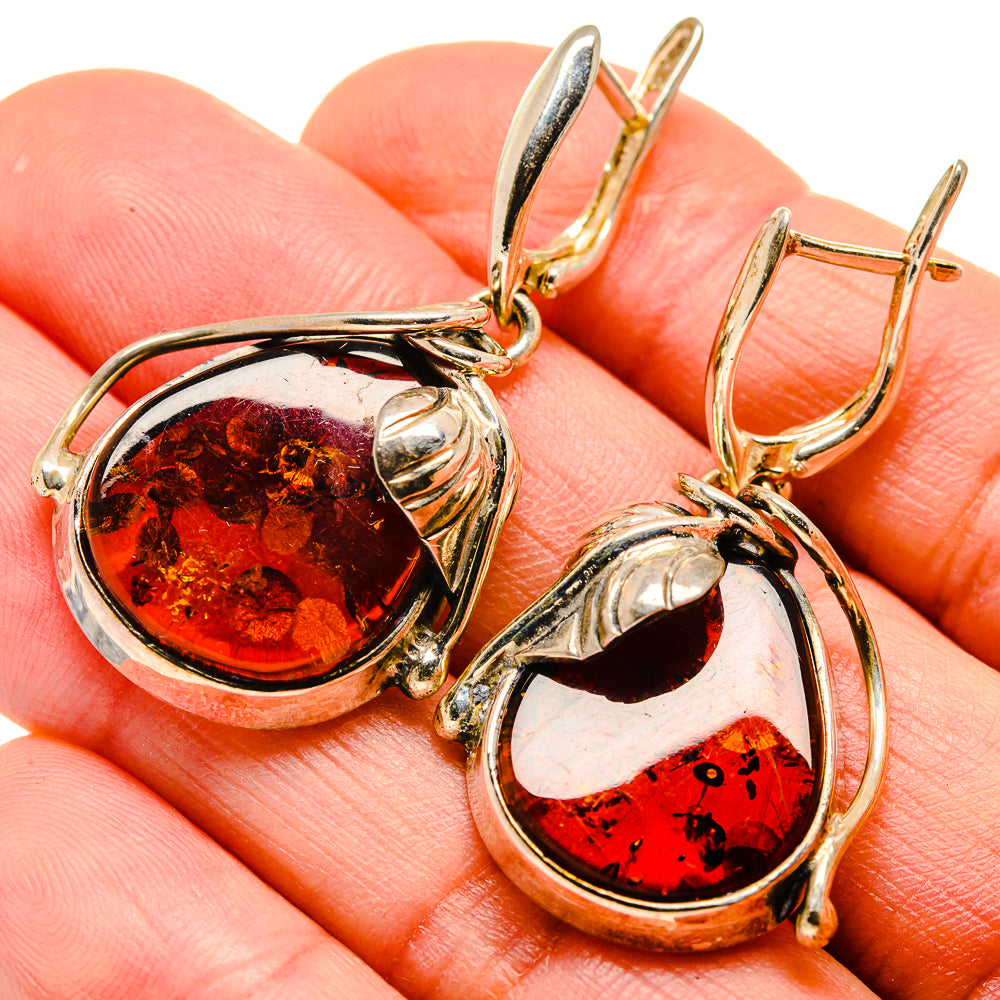 Baltic Amber Earrings handcrafted by Anasilvercos - EARR413570