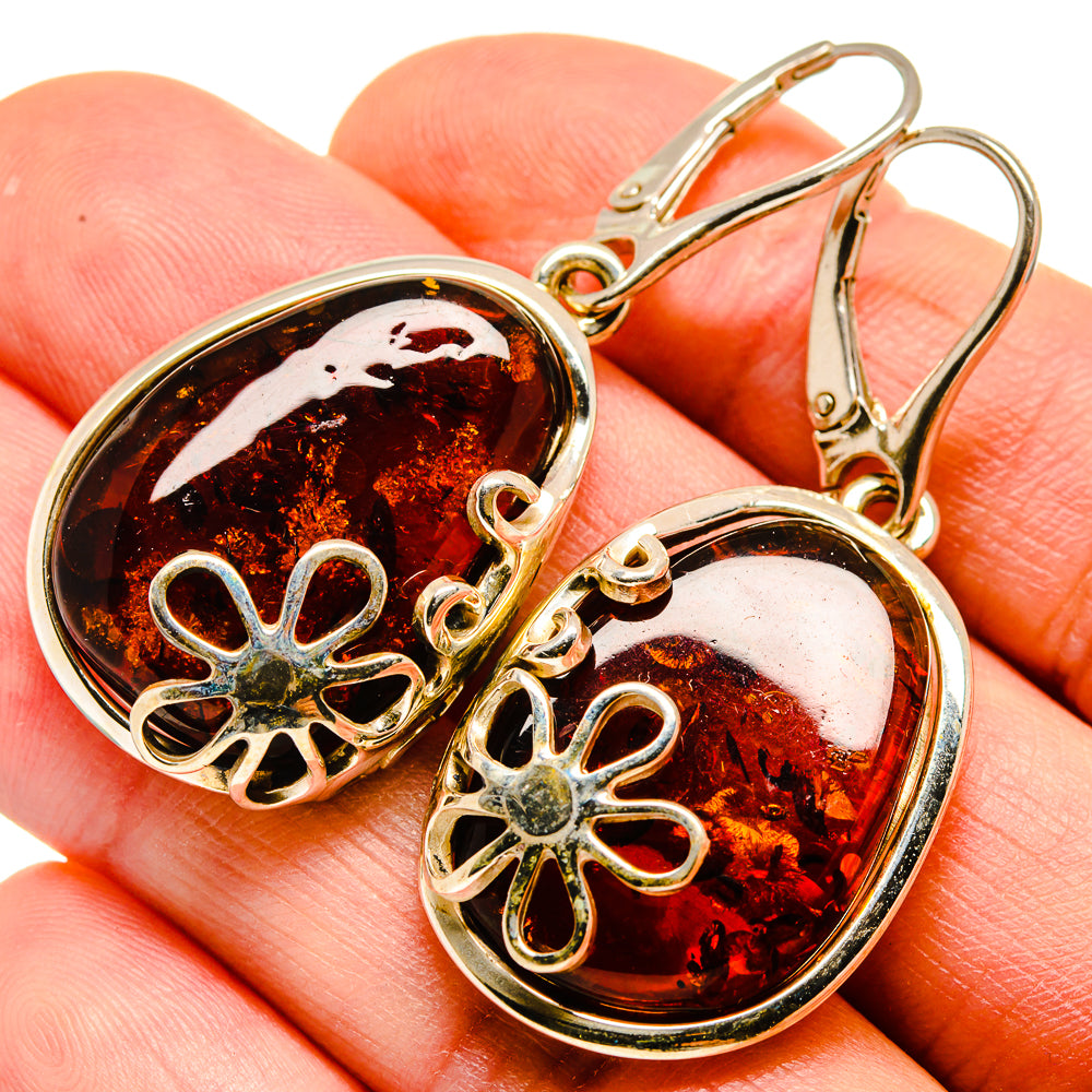 Baltic Amber Earrings handcrafted by Anasilvercos - EARR413572