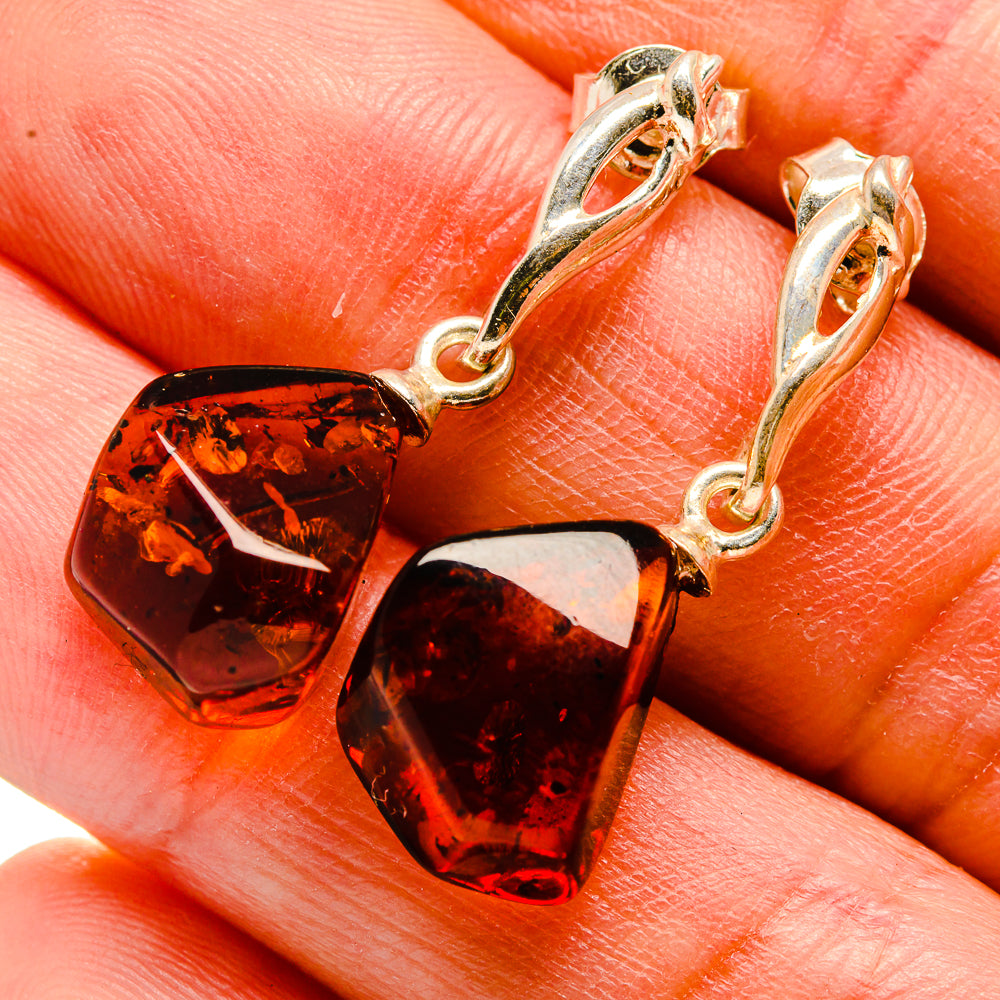 Baltic Amber Earrings handcrafted by Anasilvercos - EARR413576