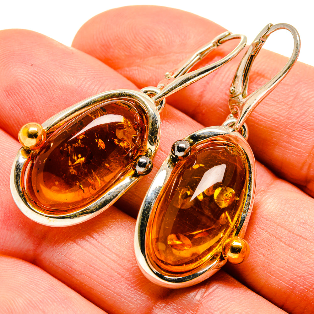Baltic Amber Earrings handcrafted by Anasilvercos - EARR413577