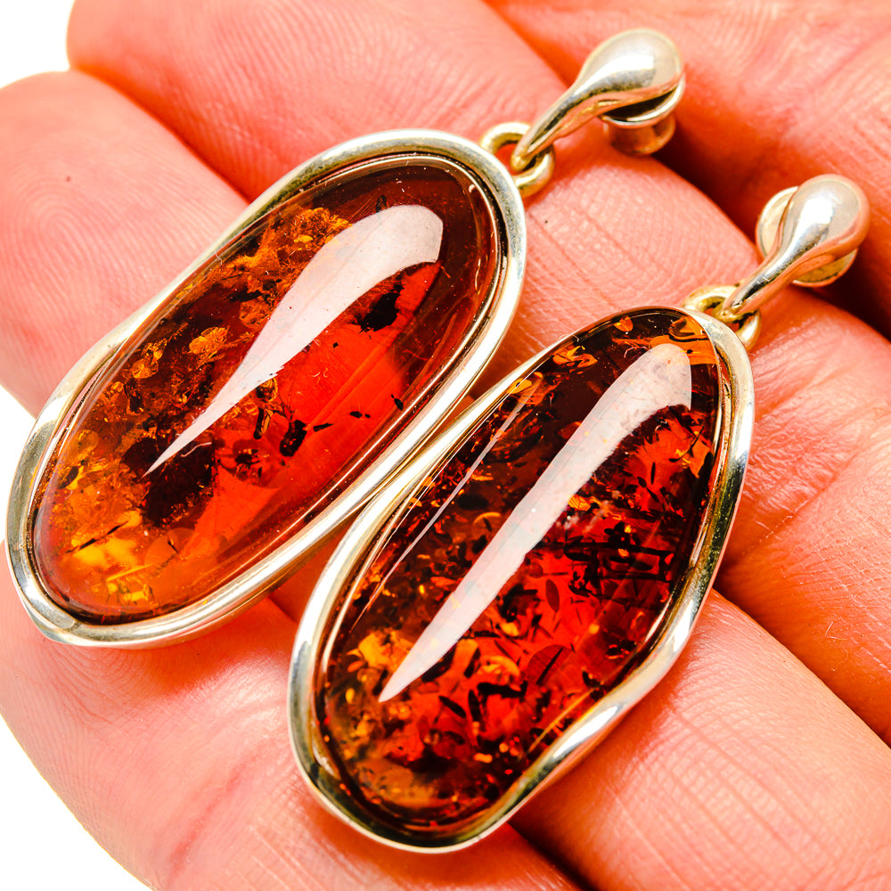 Baltic Amber Earrings handcrafted by Anasilvercos - EARR413578