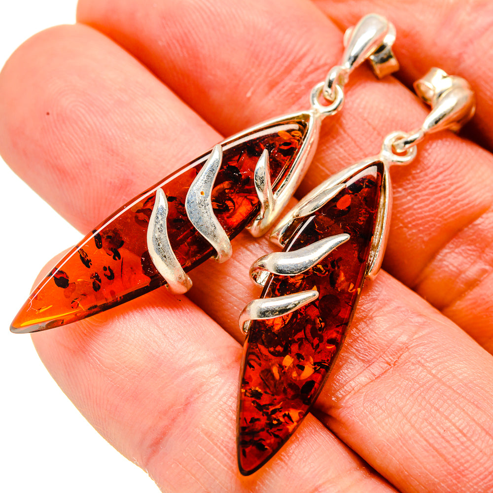 Baltic Amber Earrings handcrafted by Anasilvercos - EARR413580