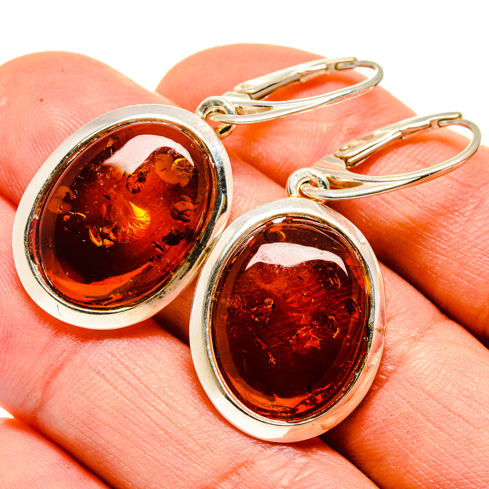 Baltic Amber Earrings handcrafted by Anasilvercos - EARR413584