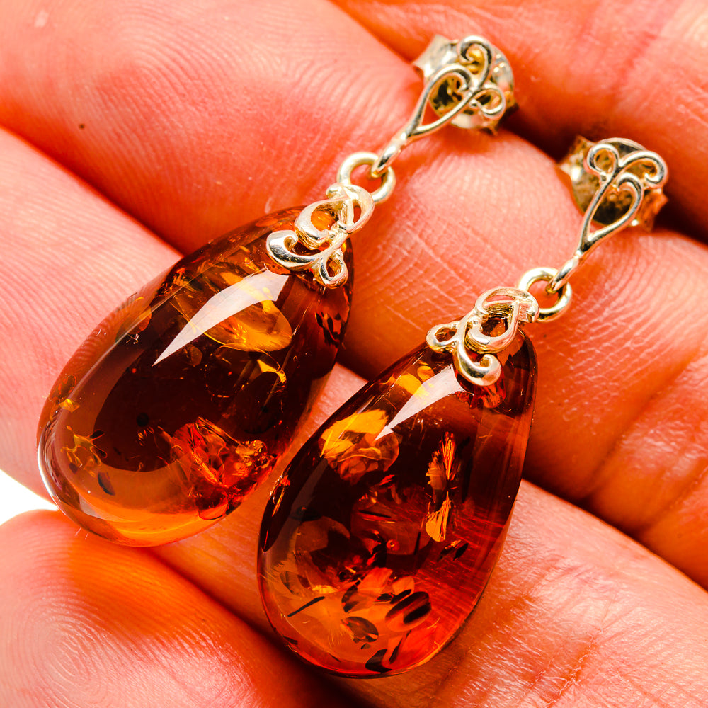 Baltic Amber Earrings handcrafted by Anasilvercos - EARR413585