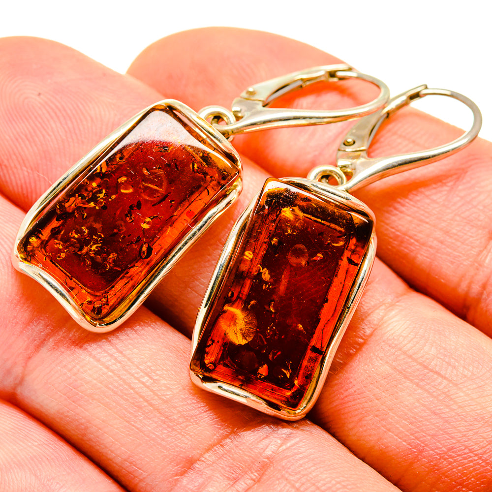Baltic Amber Earrings handcrafted by Anasilvercos - EARR413594