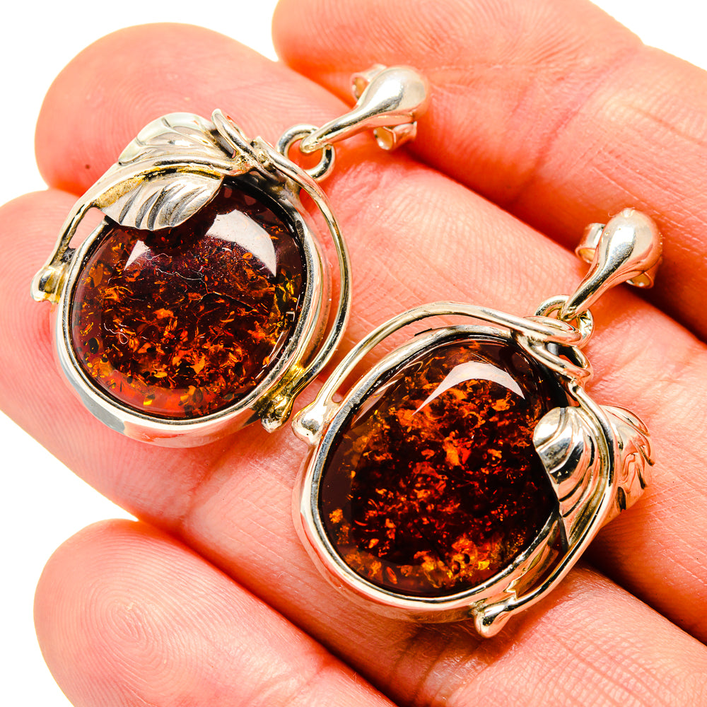 Baltic Amber Earrings handcrafted by Anasilvercos - EARR413598