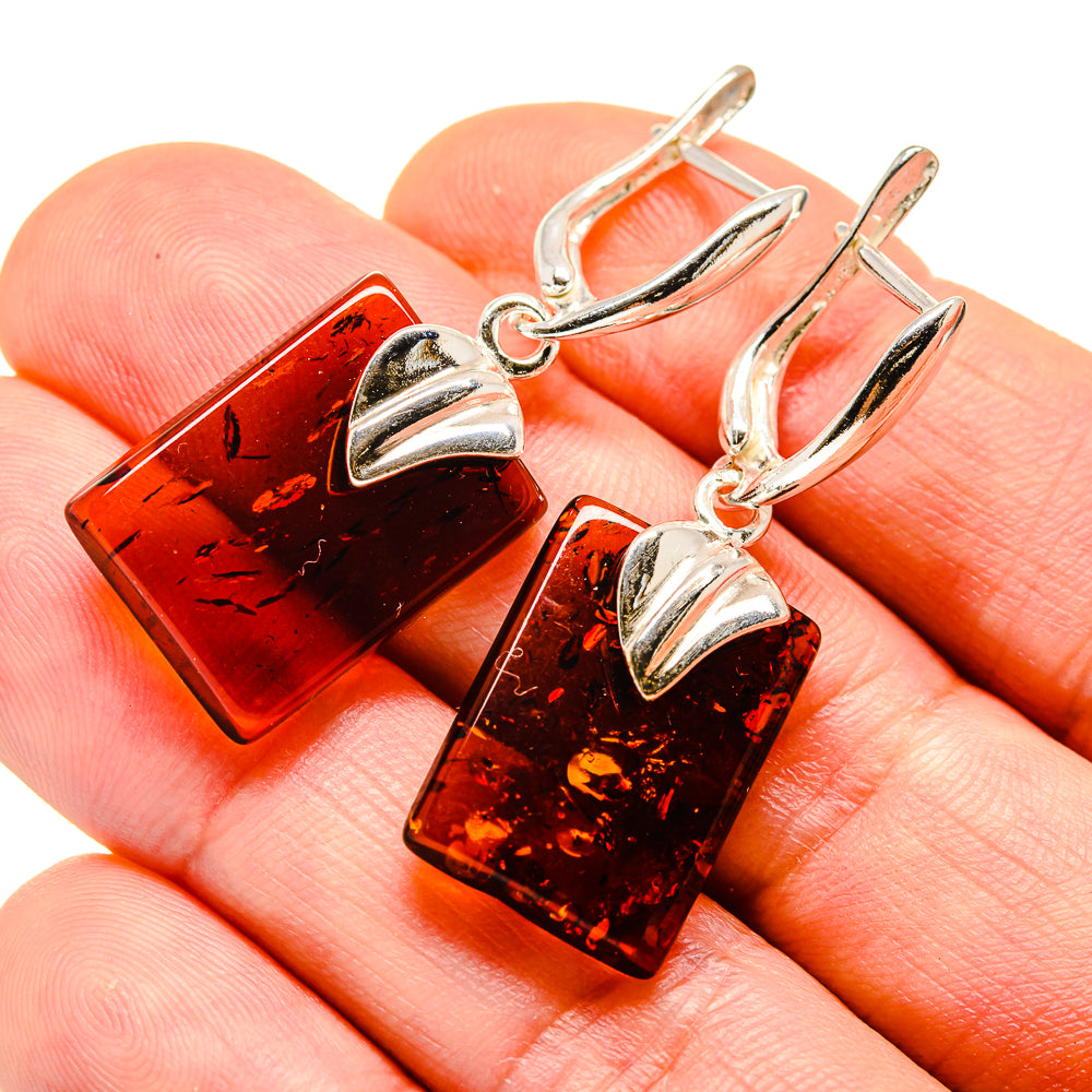 Baltic Amber Earrings handcrafted by Anasilvercos - EARR413599