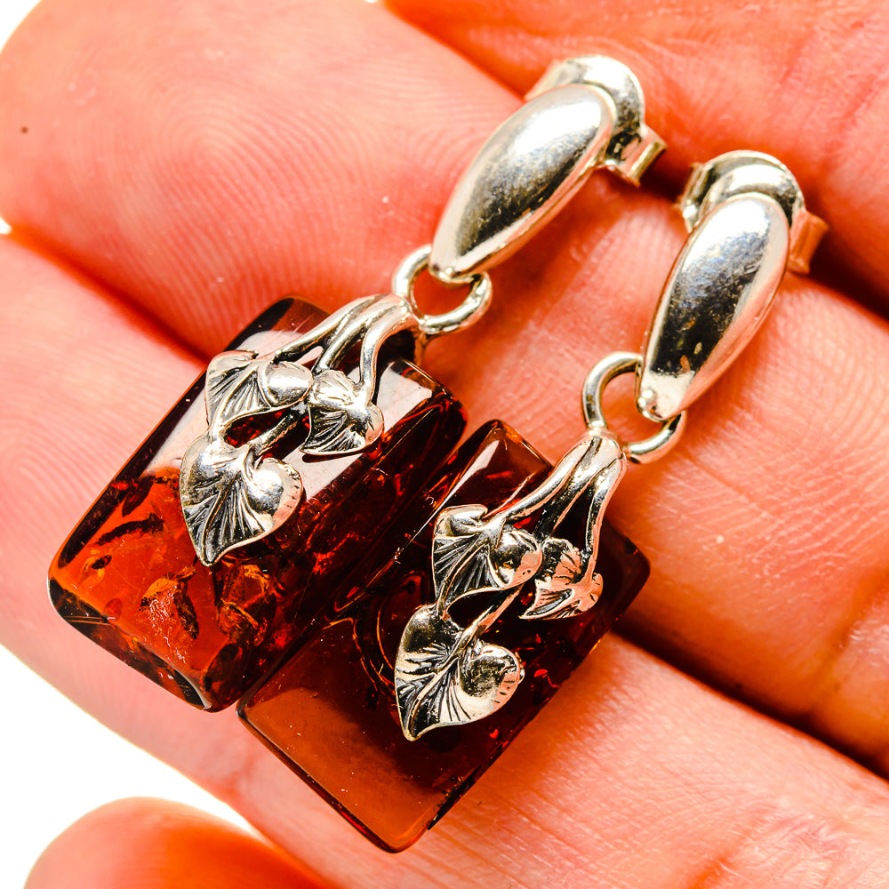 Baltic Amber Earrings handcrafted by Anasilvercos - EARR413608