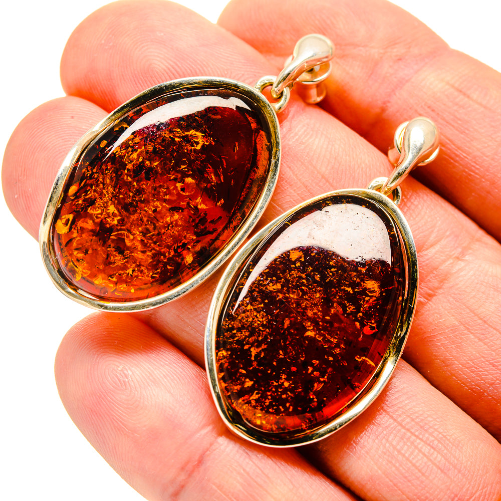 Baltic Amber Earrings handcrafted by Anasilvercos - EARR413610