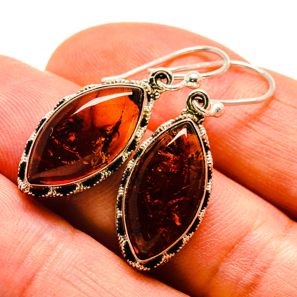 Baltic Amber Earrings handcrafted by Anasilvercos - EARR413680