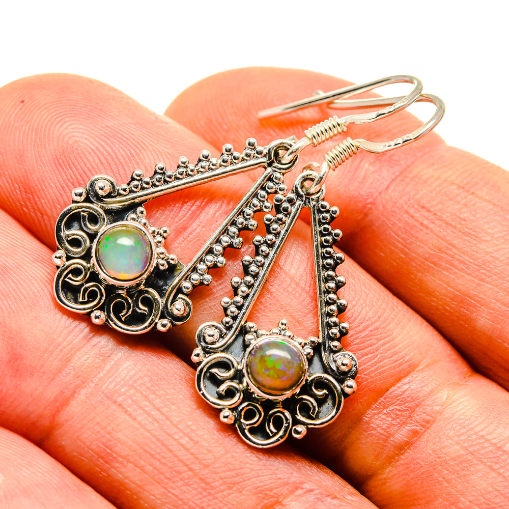 Ethiopian Opal Earrings handcrafted by Anasilvercos - EARR413703