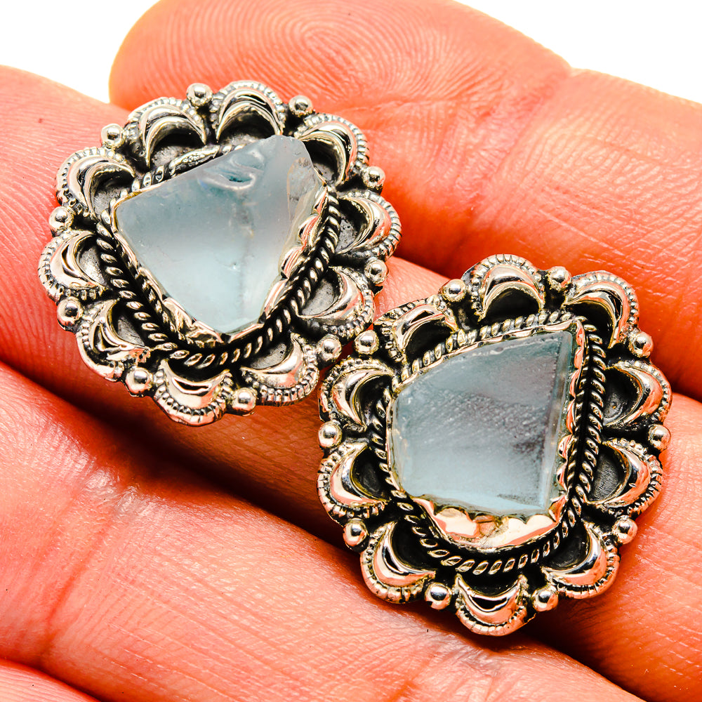 Aquamarine Earrings handcrafted by Anasilvercos - EARR413723