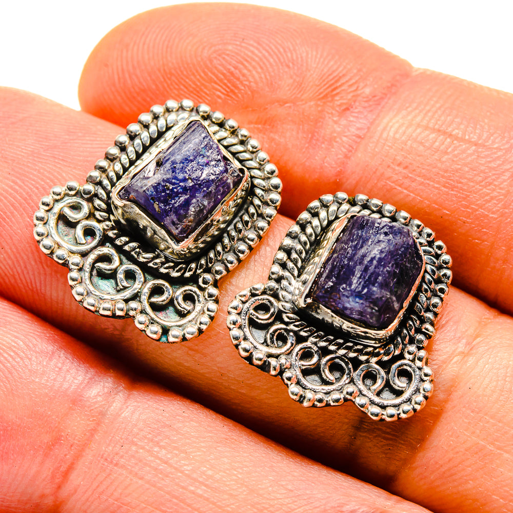 Tanzanite Earrings handcrafted by Anasilvercos - EARR413733
